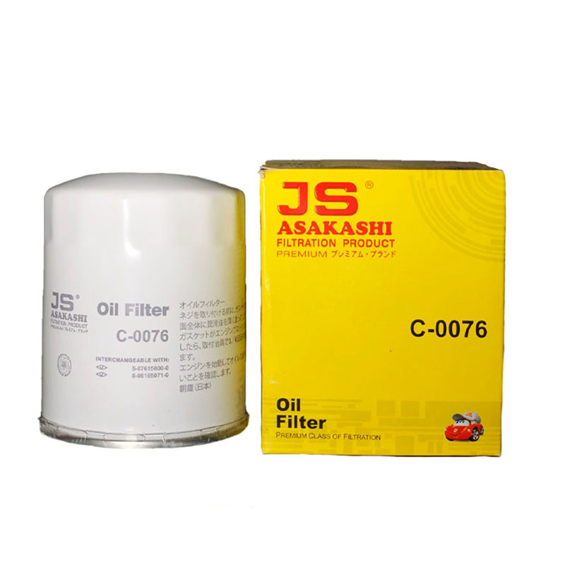Lọc nhớt dầu nhờn C0076 dùng cho Isuzu MuX 2013-2022 và Isuzu Dmax 2012-2019 mã phụ tùng 5-87615000-0